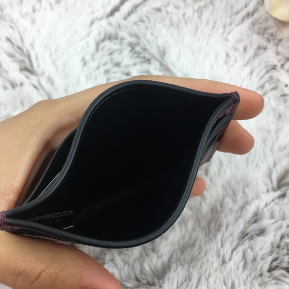 Coach Metallic Flat Card Case - Picture 4 of 6